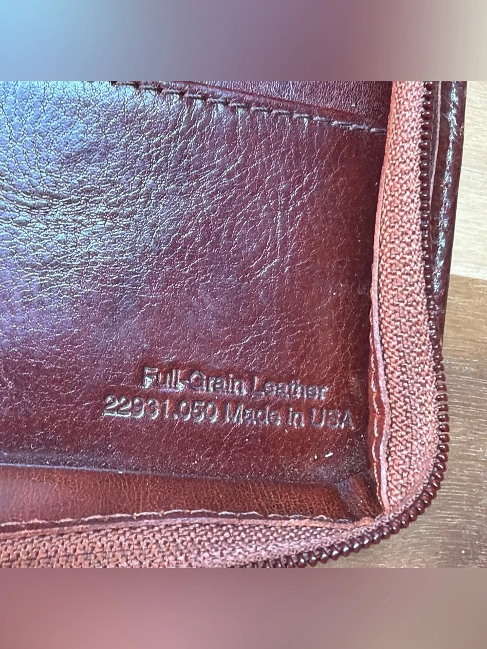 VTG 1999 FRANKLIN COVEY Full Grain Leather 7-Ring Planner Binder ORGANIZER  USA
